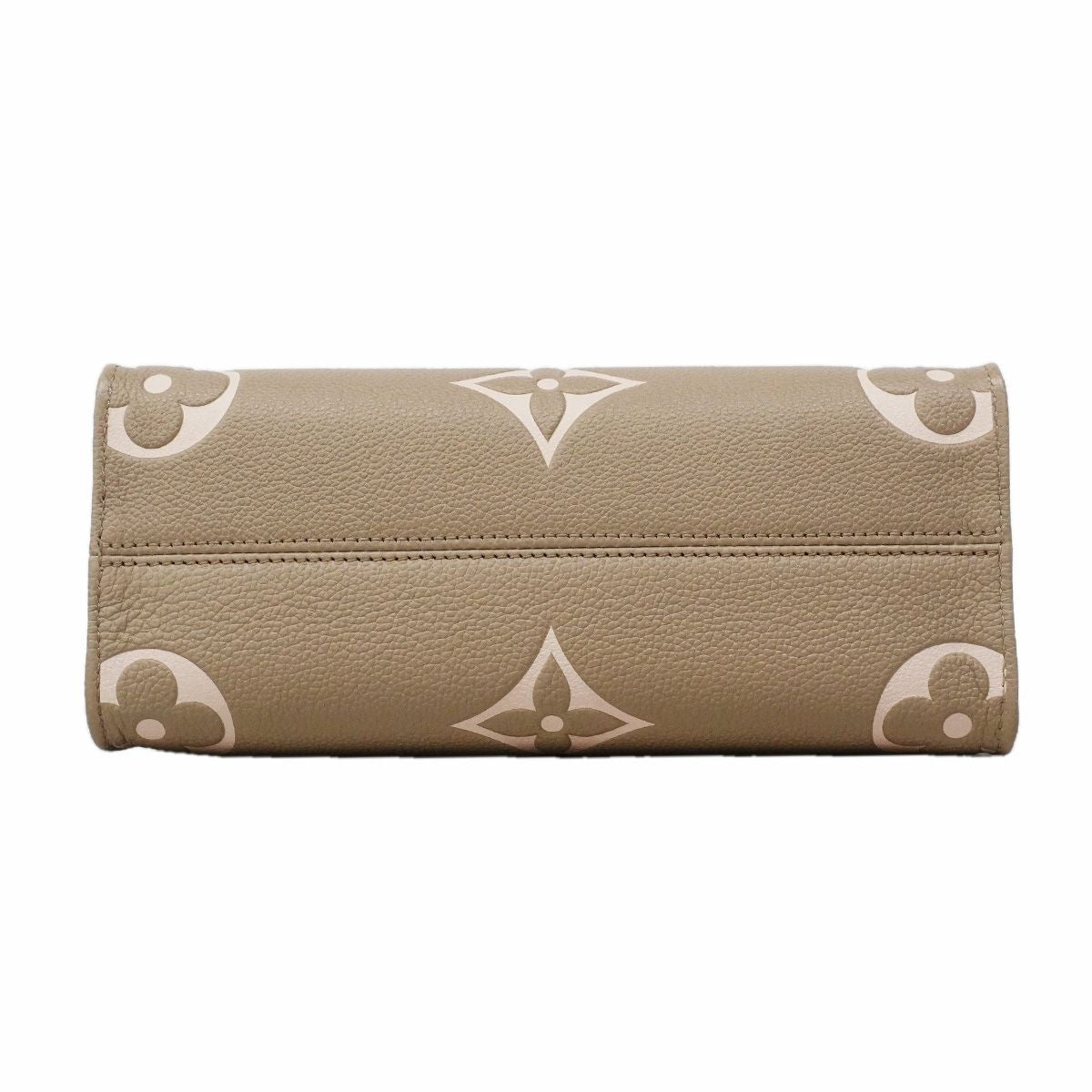 Louis Vuitton Handbag Monogram Empreinte Bicolor on the Go PM Tourterelle Cream — view 3