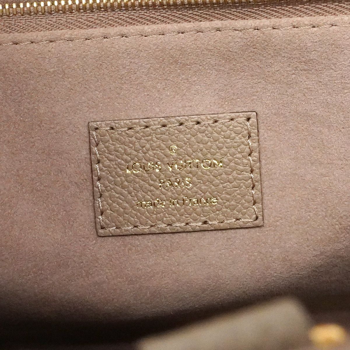 Louis Vuitton Handbag Monogram Empreinte Bicolor on the Go PM Tourterelle Cream — view 5