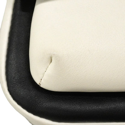 Chanel Shoulder Bag Bicolor Lambskin Black White Silver — view 8