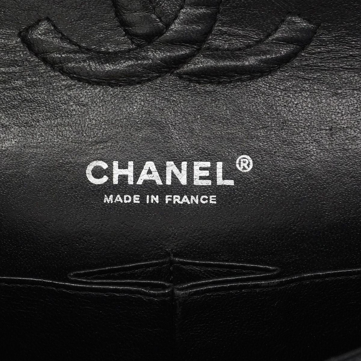 Chanel Shoulder Bag Quilted Caviar Leather Black Silver — view 5