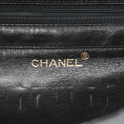 Chanel Handbag Quilted Caviar Leather Black Gold — view 5