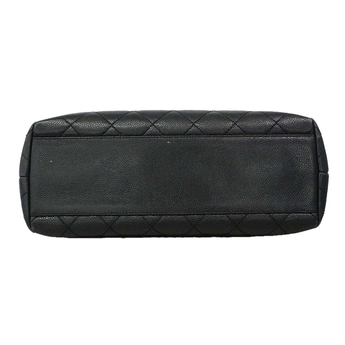 Chanel Handbag Quilted Caviar Leather Black Gold — view 3