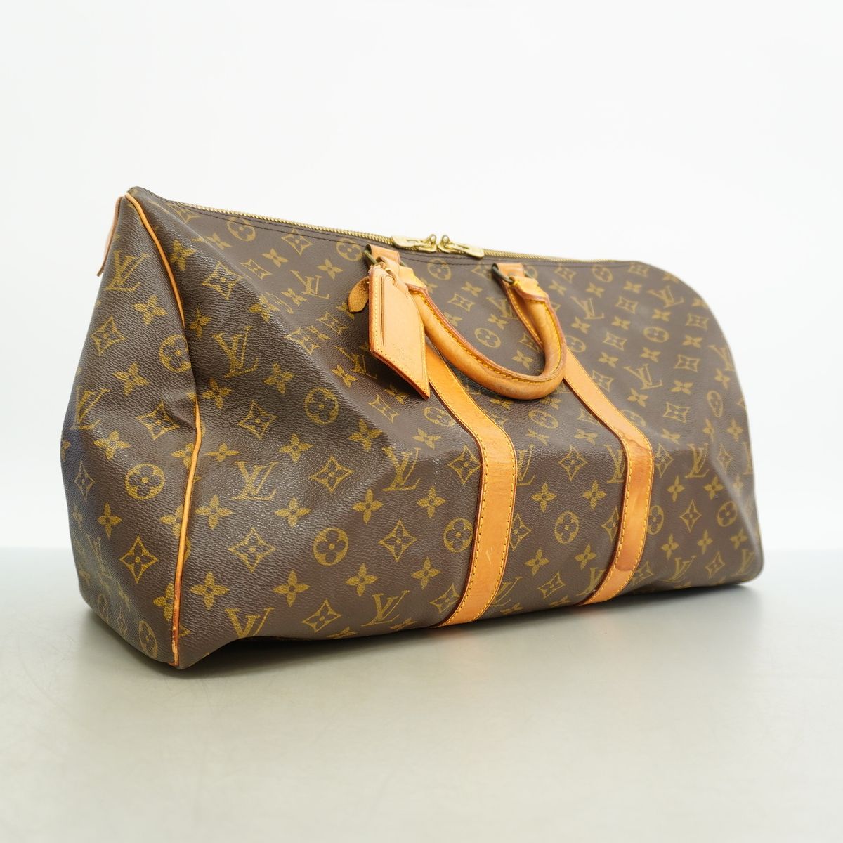 Louis Vuitton Boston Bag Monogram Keepall 45 Brown — view 2