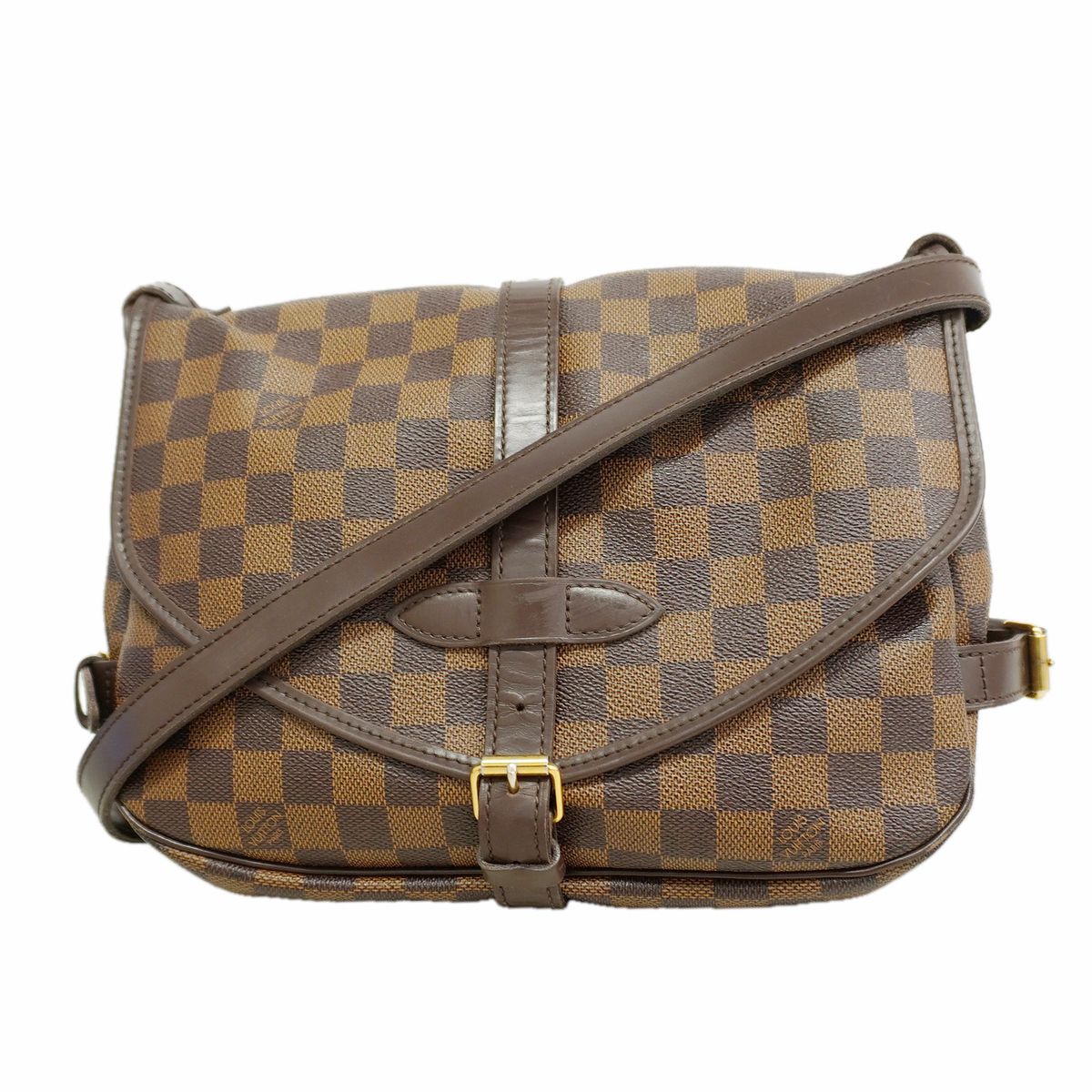 Louis Vuitton Shoulder Bag Damier Saumur 30 Ebene