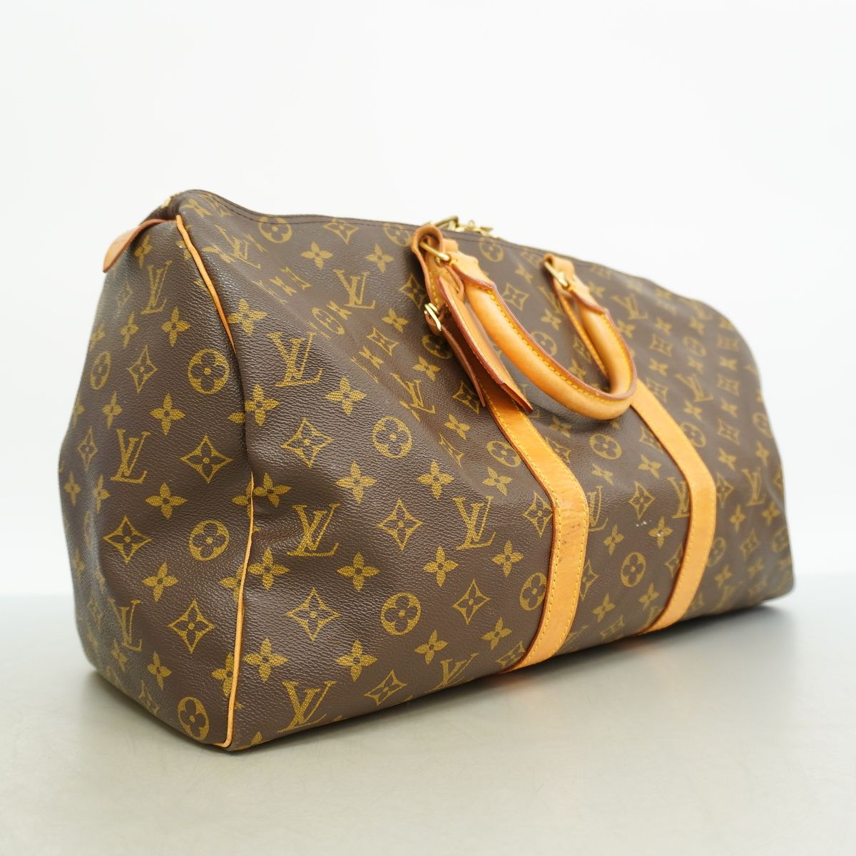 Louis Vuitton Boston Bag Monogram Keepall 45 Brown — view 2