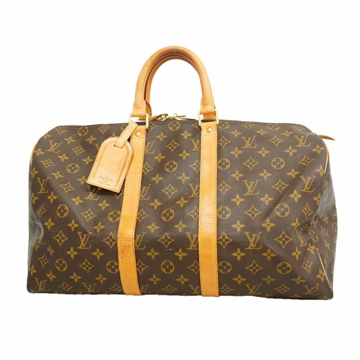 Louis Vuitton Boston Bag Monogram Keepall 45 Brown