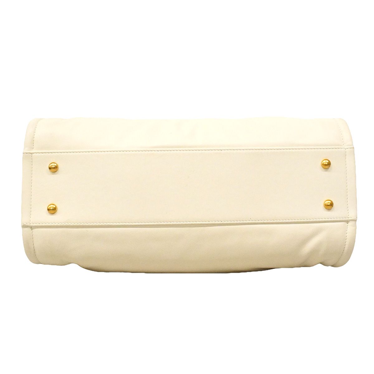 Chanel Tote Deauville Leather White Gold 2-Way — view 3