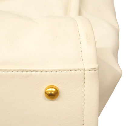 Chanel Tote Deauville Leather White Gold 2-Way — view 6