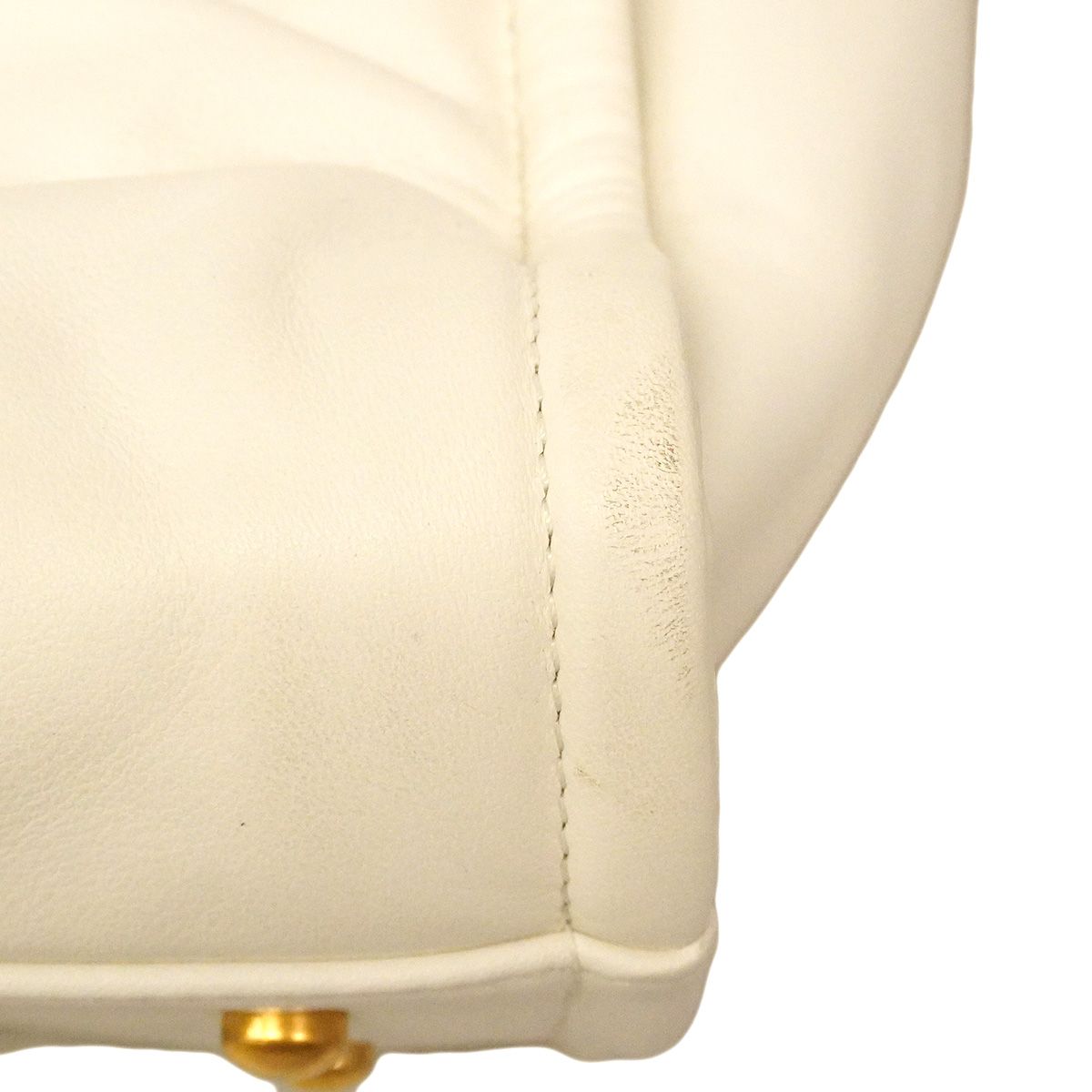 Chanel Tote Deauville Leather White Gold 2-Way — view 7