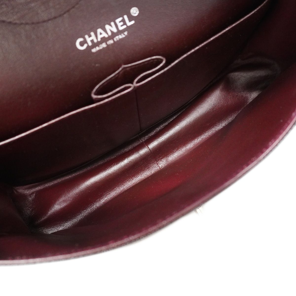 Chanel Shoulder Bag Maxi Quilted Caviar Leather Black Silver — view 4