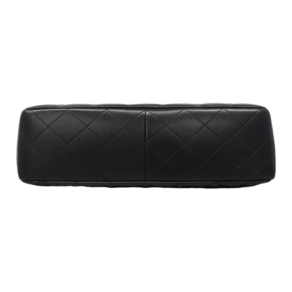 Chanel Shoulder Bag Maxi Quilted Lambskin Black Gold — view 3