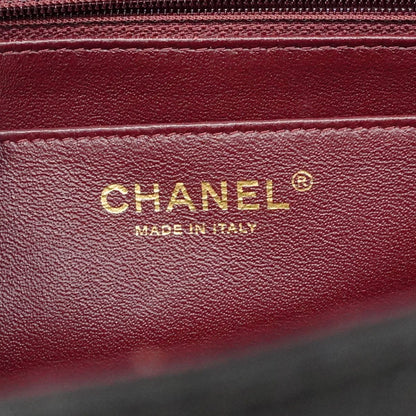 Chanel Shoulder Bag Maxi Quilted Lambskin Black Gold — view 5