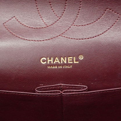 Chanel Shoulder Bag Maxi Quilted Lambskin Black Gold — view 5