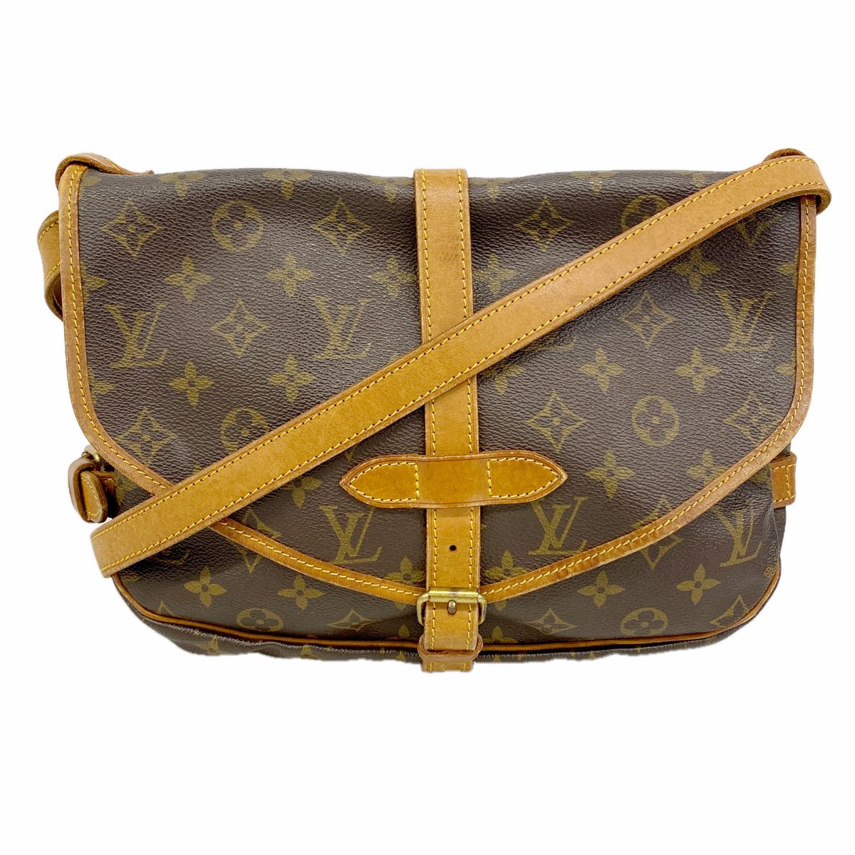 Louis Vuitton Shoulder Bag Monogram Saumur 30 Brown