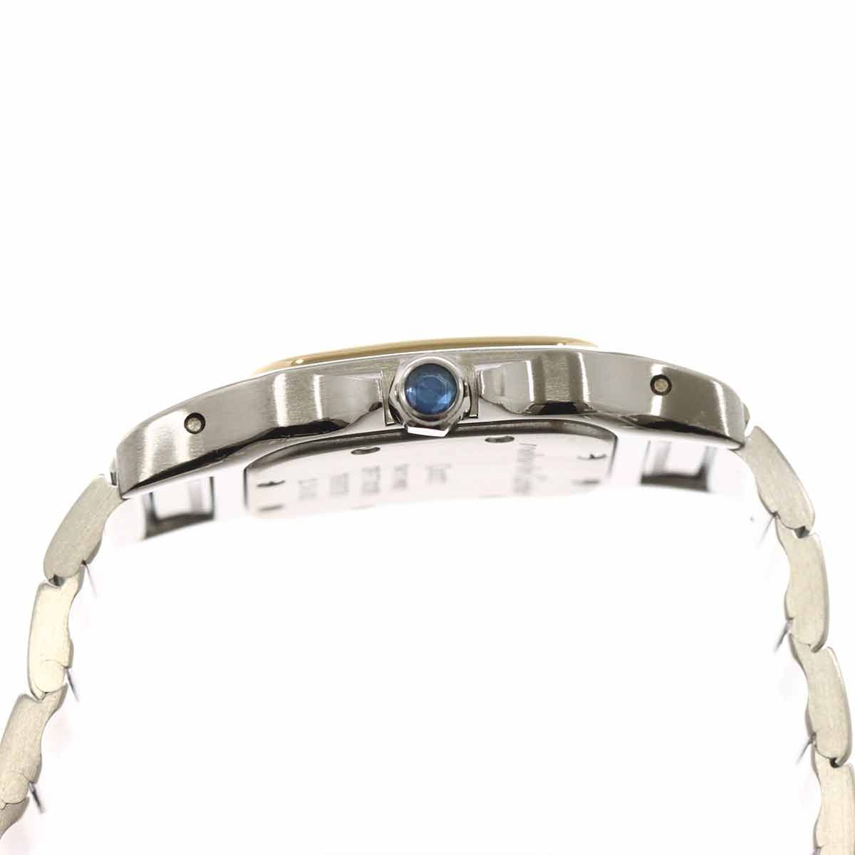 Cartier Santos Galbee SM Watch Ivory 18k Yellow Gold Quartz — view 3