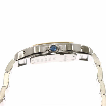 Cartier Santos Galbee SM Watch Ivory 18k Yellow Gold Quartz — view 3