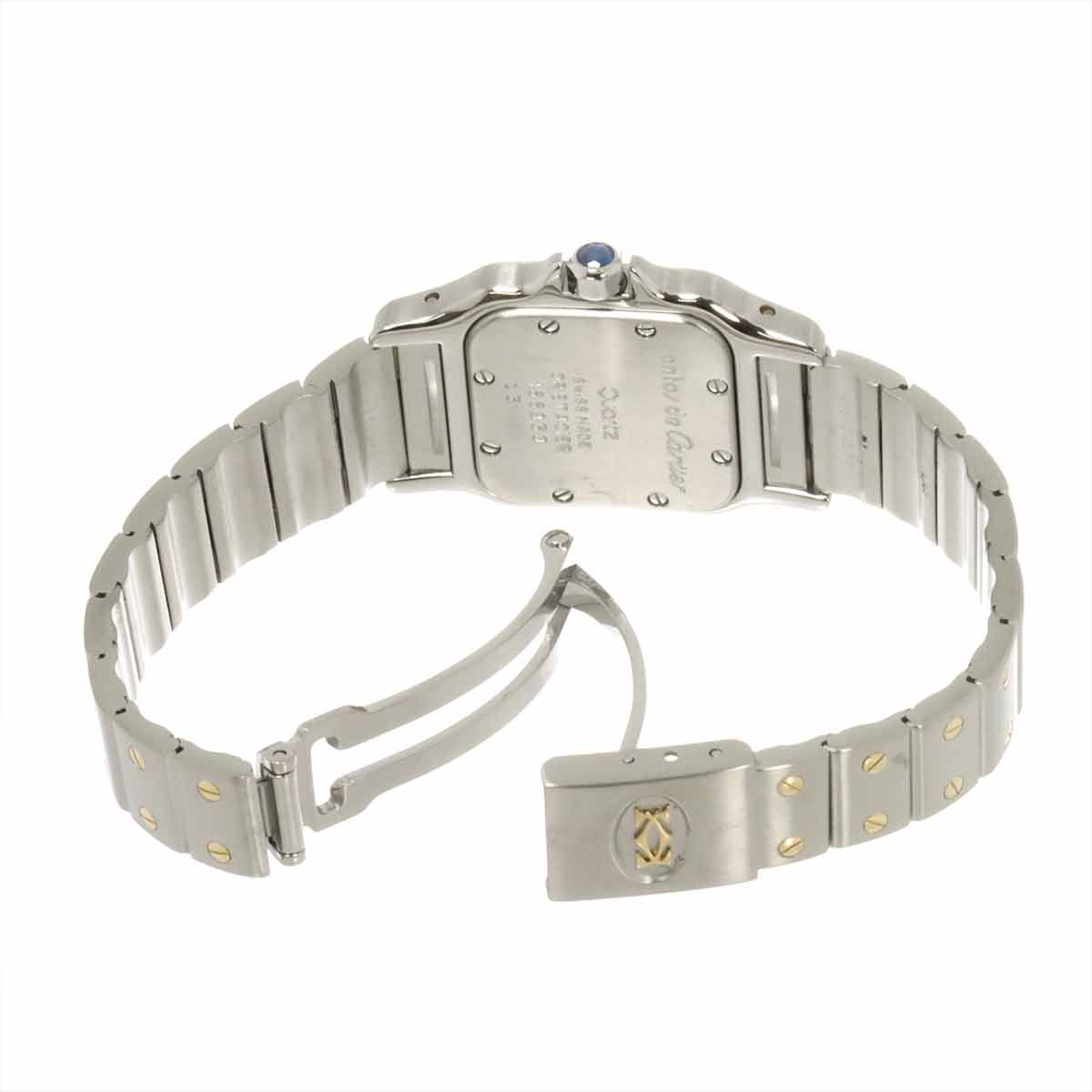 Cartier Santos Galbee SM Watch Ivory 18k Yellow Gold Quartz — view 5