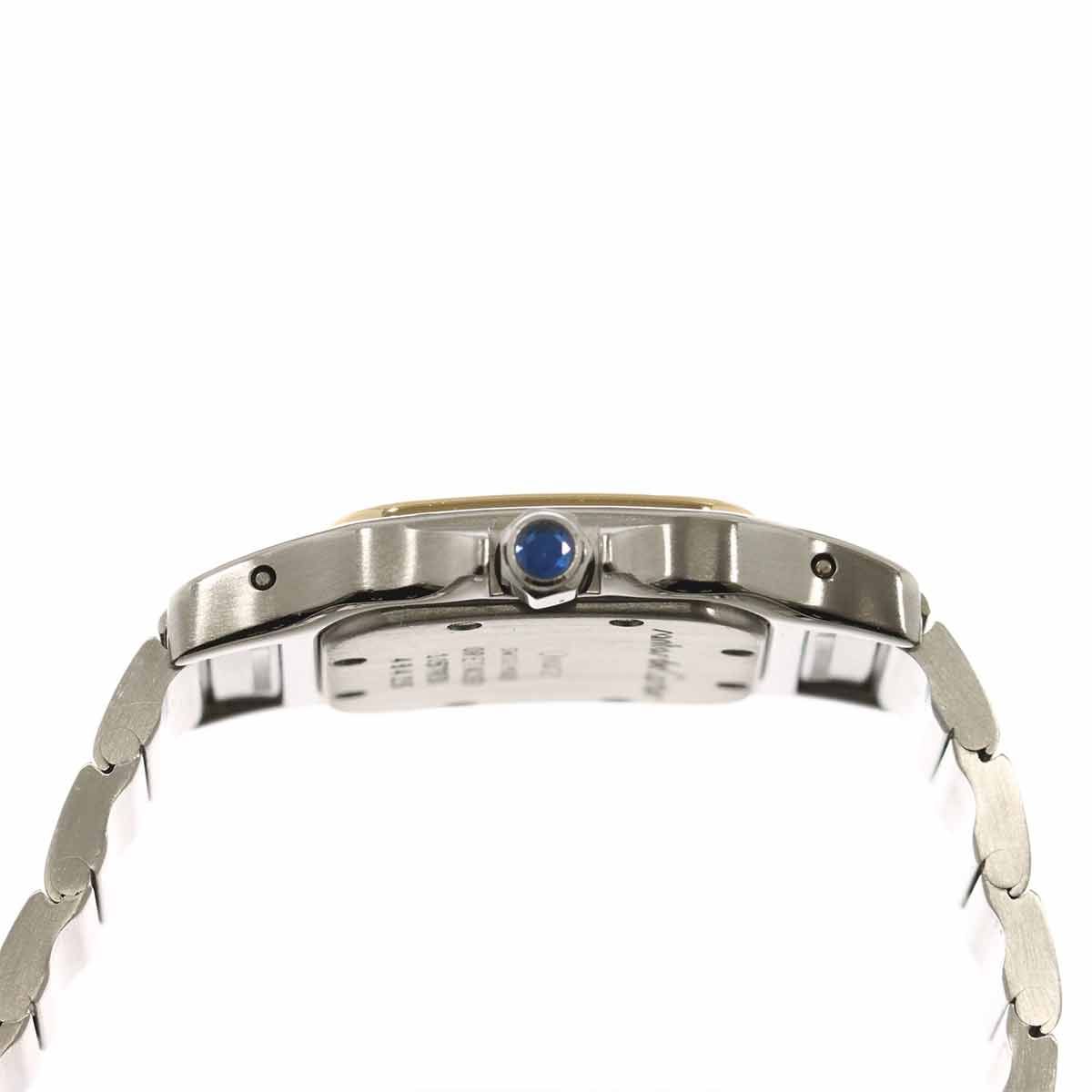 Cartier Santos Galbee SM Watch Ivory 18k Yellow Gold Quartz — view 5