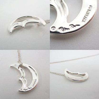 Tiffany & Co 925 Crescent Moon Pendant Necklace — view 7