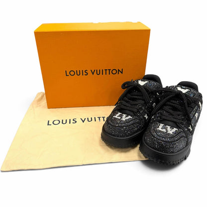 Louis Vuitton LV Trainers Maxi Line Swarovski Rhinestone Lace-up Sneakers — view 2