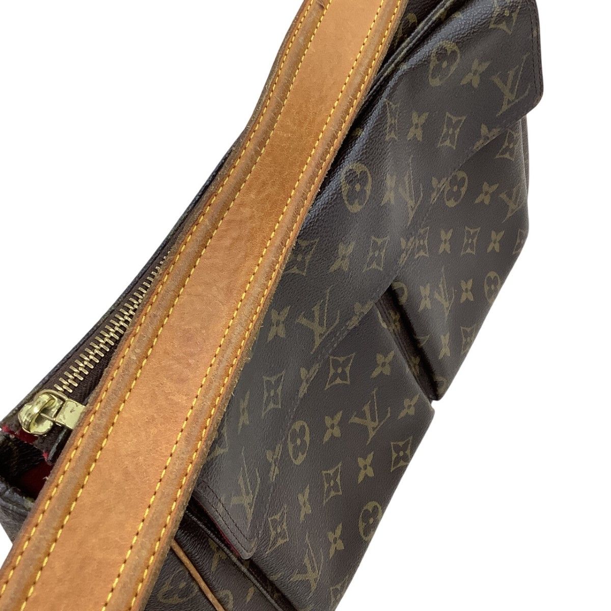 Louis Vuitton Monogram Viva-Cite GM Shoulder Bag Brown — view 7