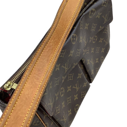 Louis Vuitton Monogram Viva-Cite GM Shoulder Bag Brown — view 7