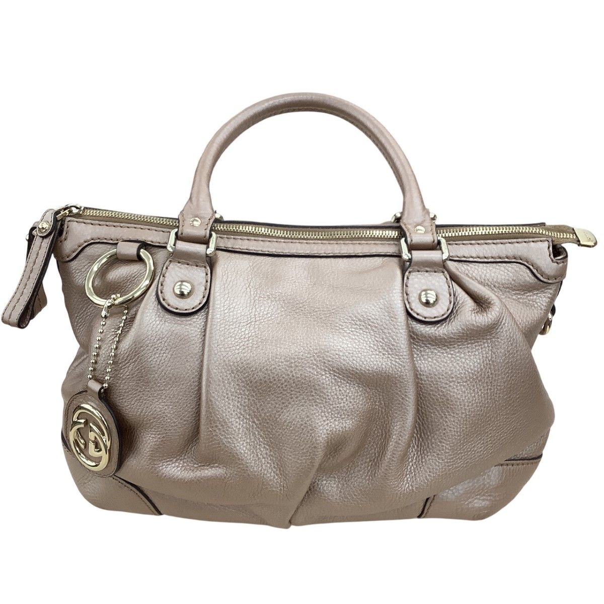 Gucci Diamante Sukey Handbag Champagne Gold