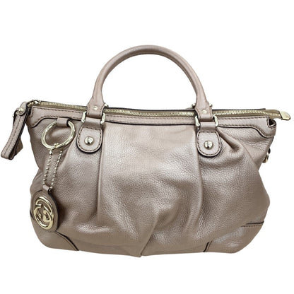 Gucci Diamante Sukey Handbag Champagne Gold