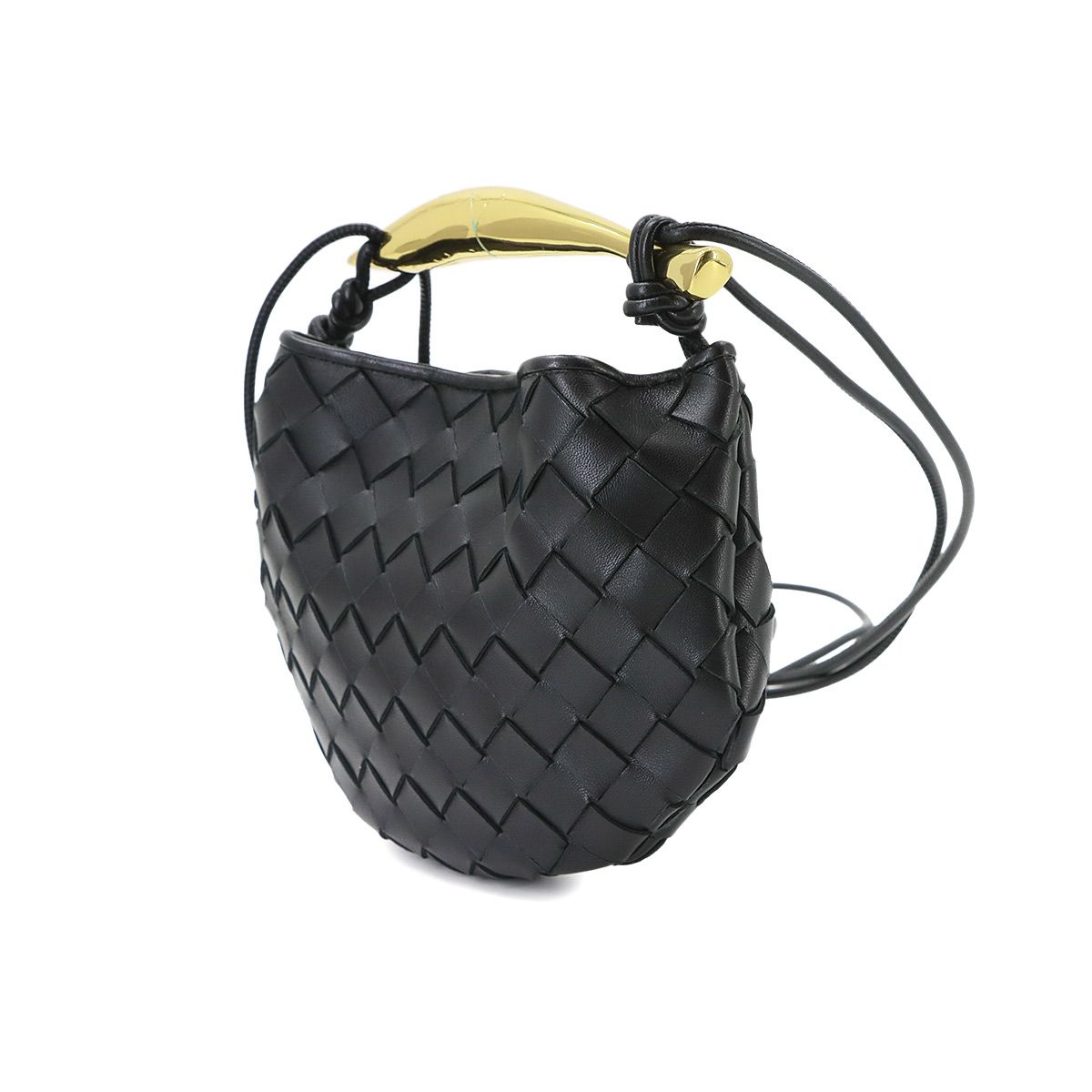 Bottega Veneta Intrecciato Mini Sardine 2-Way Bag Leather Black — view 3