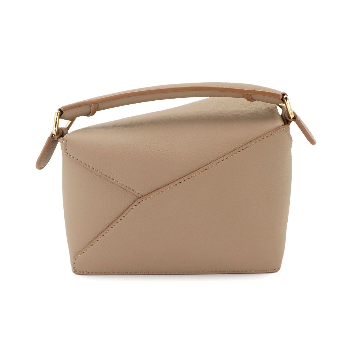 Loewe Puzzle Edge Bag Mini 2-Way Bag Leather Sand Beige — view 3