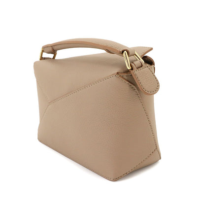 Loewe Puzzle Edge Bag Mini 2-Way Bag Leather Sand Beige — view 4