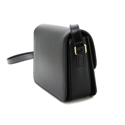 Celine Teen Triomphe Bag Shoulder Leather Black Gold — view 3