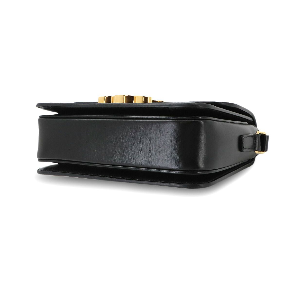 Celine Teen Triomphe Bag Shoulder Leather Black Gold — view 4