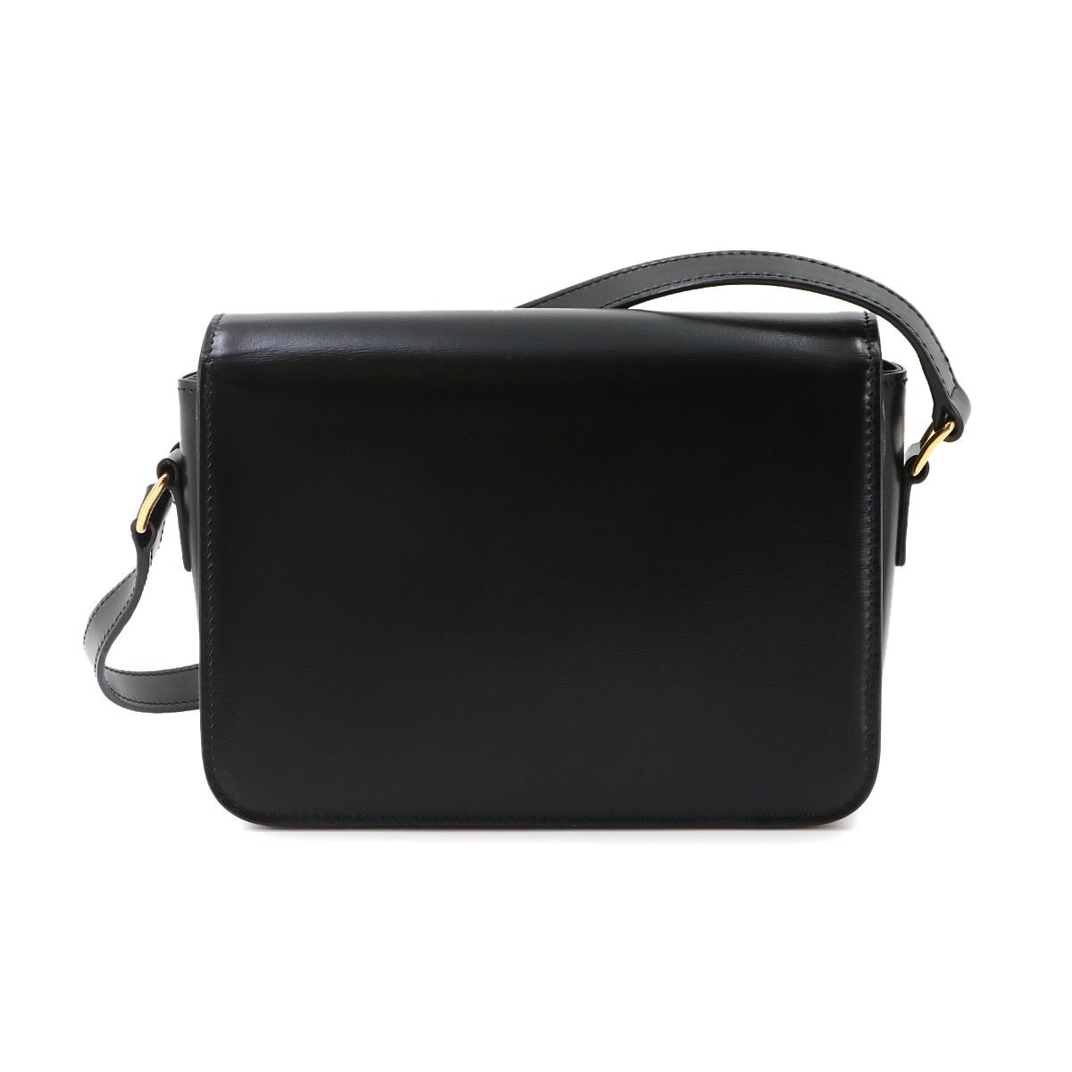 Celine Teen Triomphe Bag Shoulder Leather Black Gold — view 2