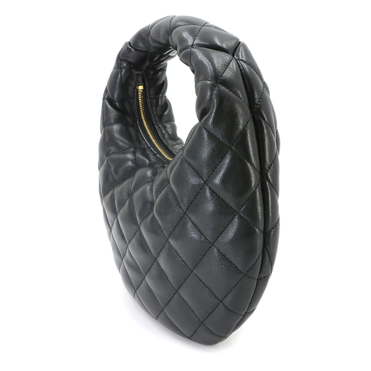 Saint Laurent Icarino Hand Bag Leather Black Gold Bag — view 3