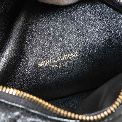 Saint Laurent Icarino Hand Bag Leather Black Gold Bag — view 7
