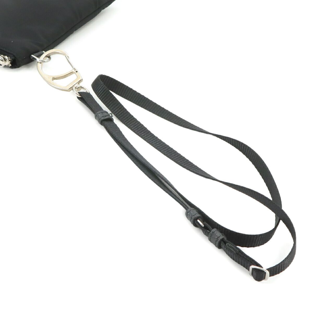 Prada Pouch Nylon Black Silver — view 7