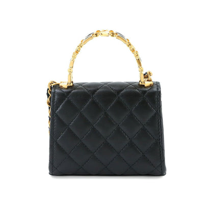 Chanel Quilted Chain Clutch 2-Way Lambskin Black — view 3