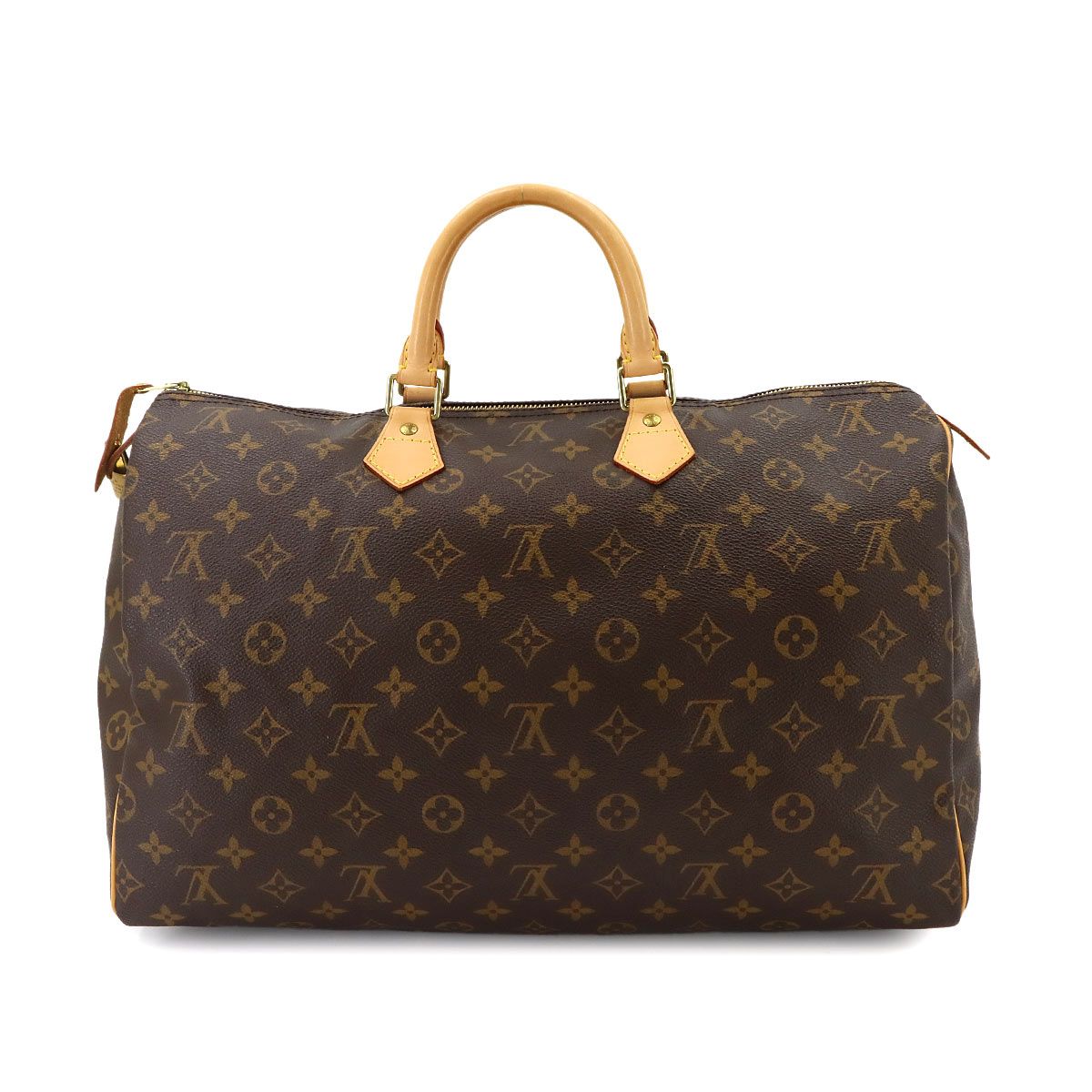 Louis Vuitton Monogram Speedy 40 Hand Bag Brown Gold — view 3