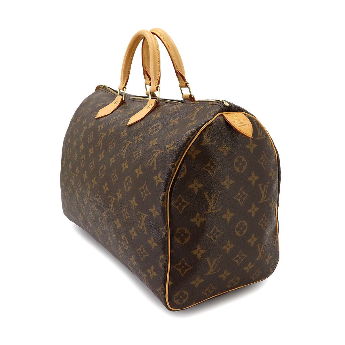 Louis Vuitton Monogram Speedy 40 Hand Bag Brown Gold — view 4