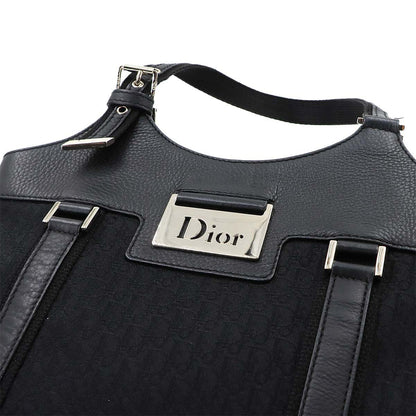 Dior Trotter Street Chic Tote Canvas Leather Black — view 8