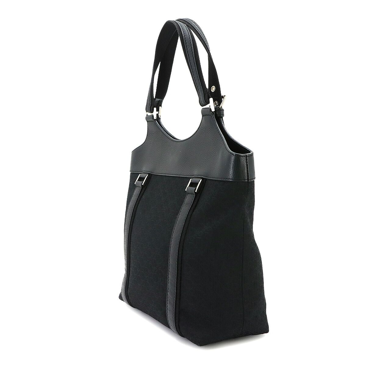 Dior Trotter Street Chic Tote Canvas Leather Black — view 3