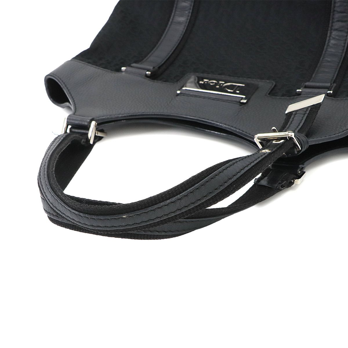 Dior Trotter Street Chic Tote Canvas Leather Black — view 5