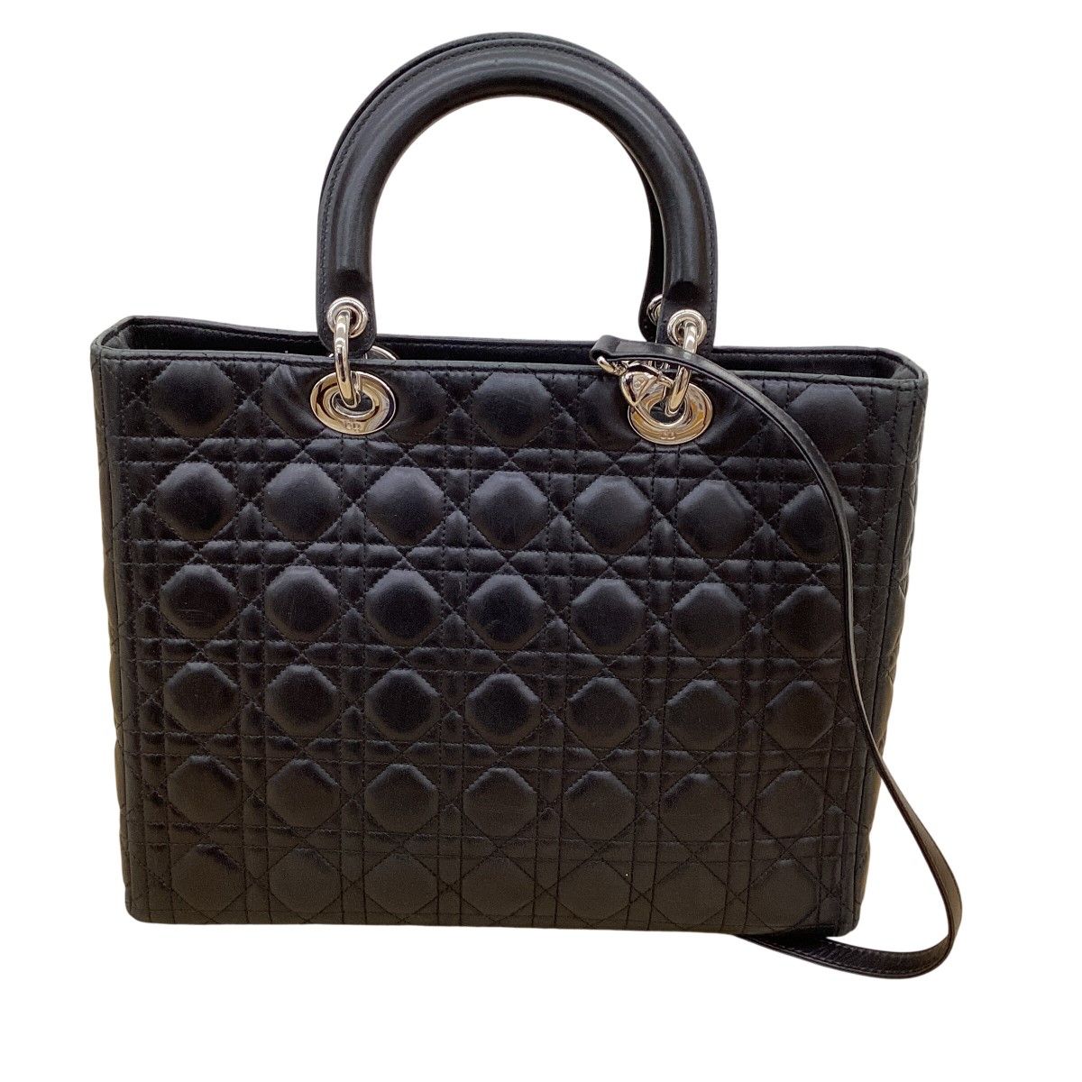 Dior Cannage Stitch 2-Way Bag Black — view 2