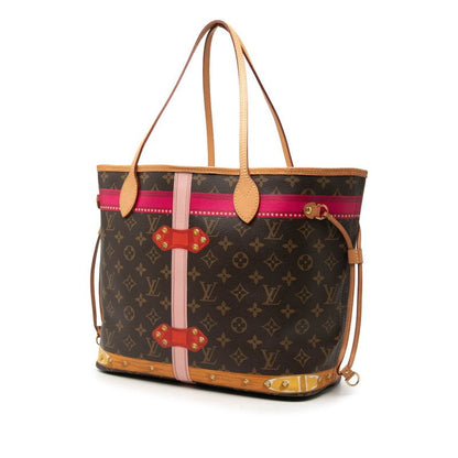 Louis Vuitton Monogram Summer Trunk Neverfull MM Tote Brown Multicolor — view 2