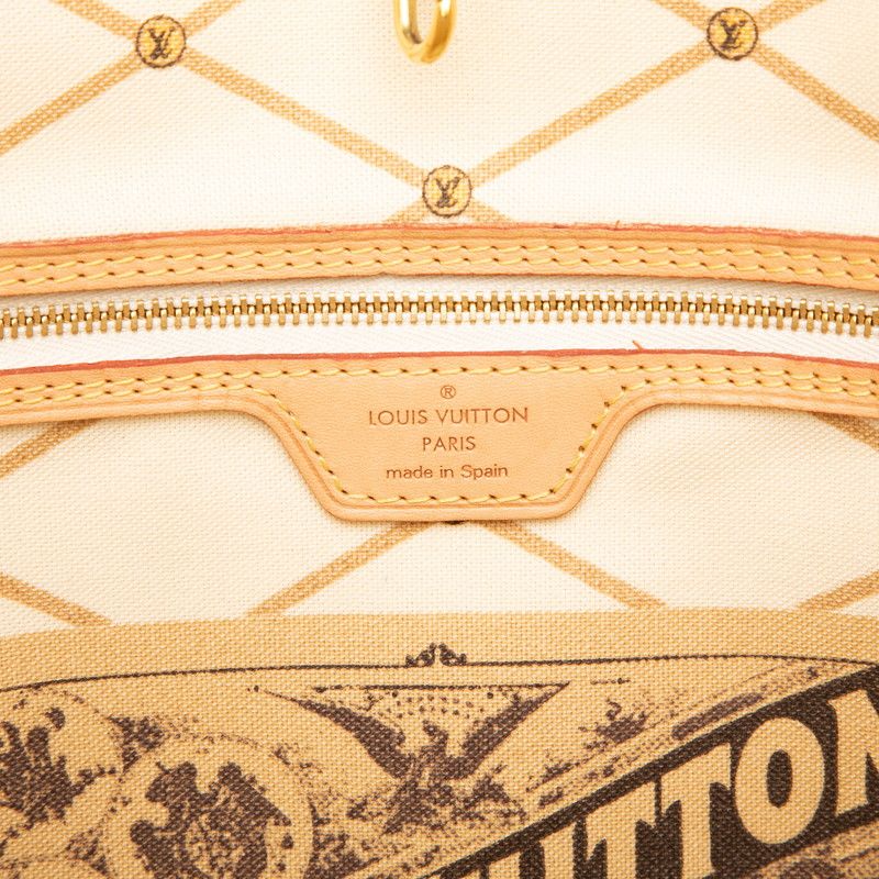 Louis Vuitton Monogram Summer Trunk Neverfull MM Tote Brown Multicolor — view 5
