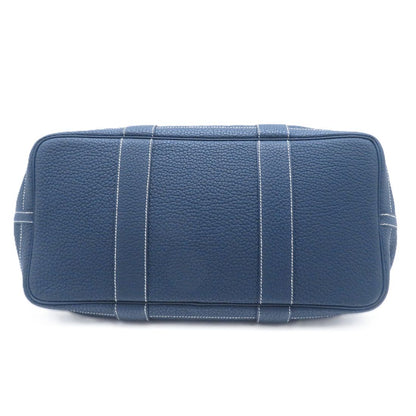 Hermes Garden Party PM Blue Deplus Silver Handbag Negonda — view 3