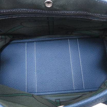 Hermes Garden Party PM Blue Deplus Silver Handbag Negonda — view 5