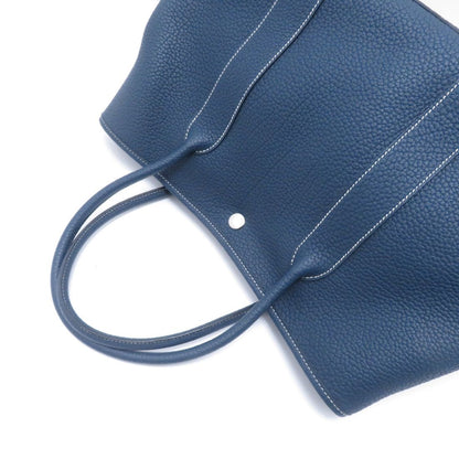 Hermes Garden Party PM Blue Deplus Silver Handbag Negonda — view 4