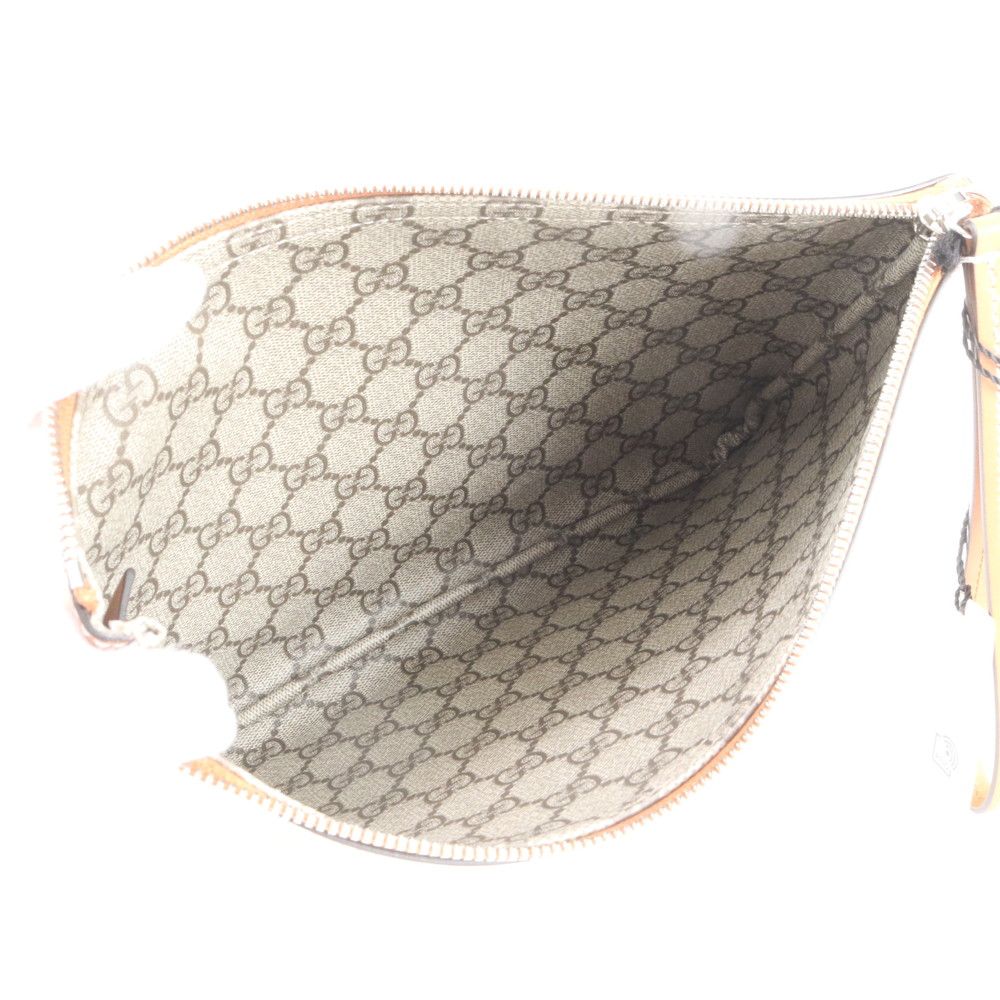 Gucci Logo Print Leather Clutch Pouch Business — view 7